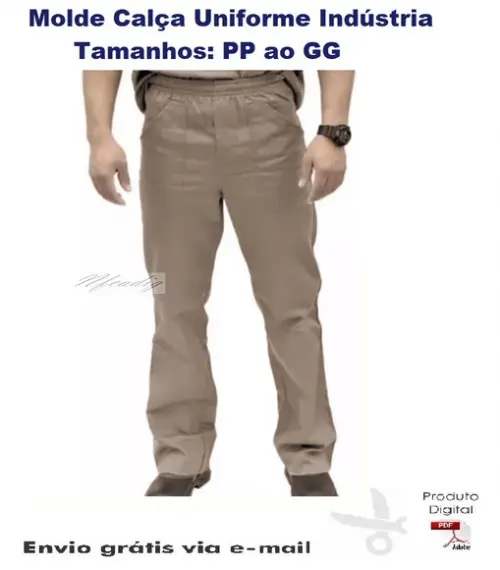 Molde Modelagem Calça Uniforme Indústria Fabrica #201