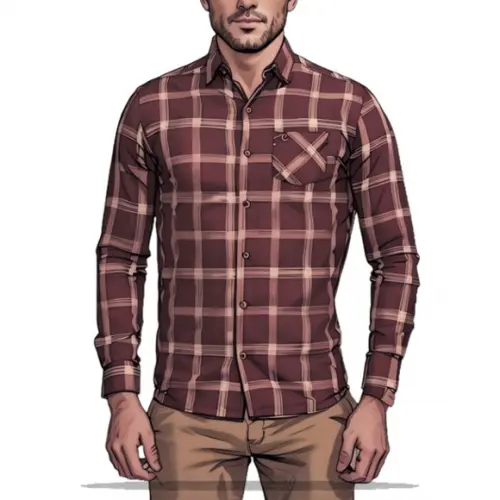 Molde Modelagem Camisa Masc Xadrez Adulto do P ao Xxg