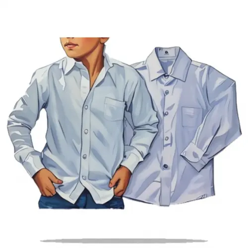 Molde Modelagem Camisa Infantil Social Longa 2 a 14 Anos
