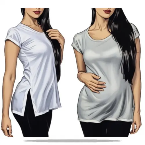 Molde Modelagem Camiseta Long Line Fem em pdf do Pp ao Xg