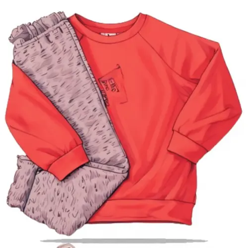 Molde Modelagem Conjunto Agasalho Moletom Inf Raglan 2 ao 14