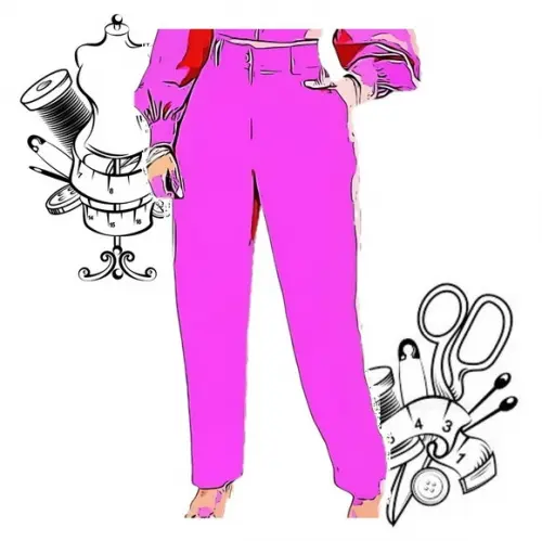 Molde Modelagem de Calça Fem Alfaiataria Pp ao Xg #126
