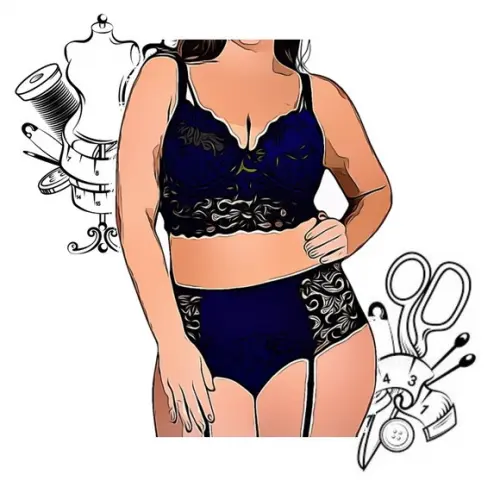 Molde Modelagem de Conjunto de Renda Plus Size 46 ao 60 #280