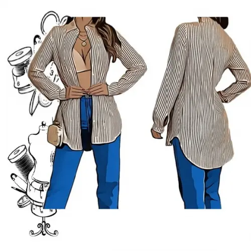 Molde Modelagem de Camisão Feminino Adulto P ao Xxg #251