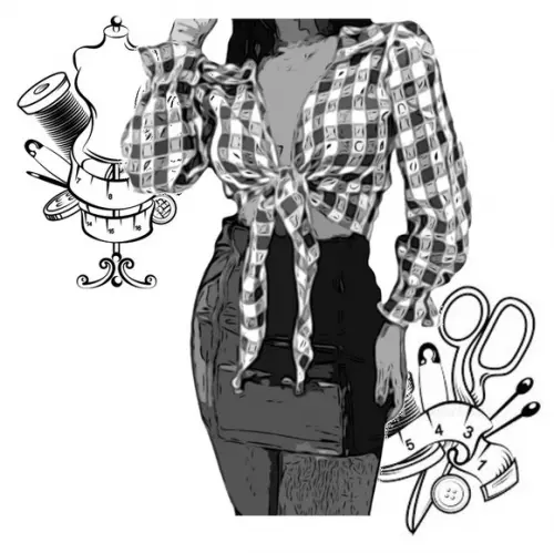 Molde Modelagem de Cropped Amarração Pp ao Xg #285
