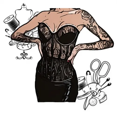 Molde Modelagem de Corset Renda Lindo Pp ao Xg #423