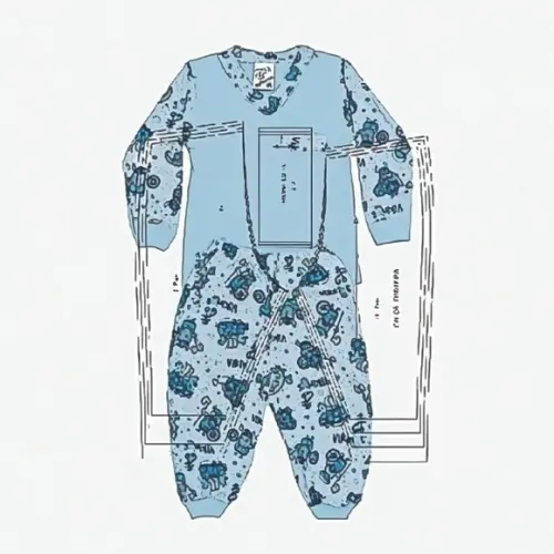 Molde Modelagem de Pijama Bebê Rn a 1 Ano - pdf
