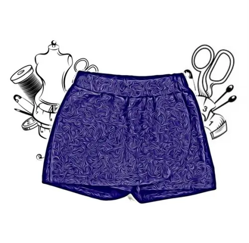 Molde Modelagem de Short Saia Infantil 4 a 14 Anos #205