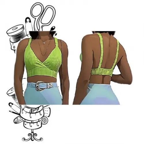 Molde Modelagem de Top Feminino Adulto P ao Xxg #273