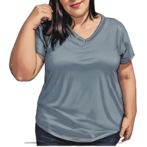 Molde Modelagem em pdf Babylook Gola V Plus Size Gg ao G5