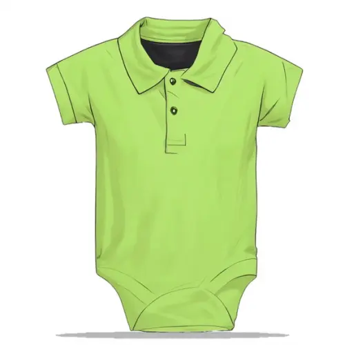 Molde Modelagem em pdf Body Bebe Gola Polo do Rn ao Gg