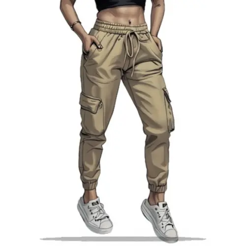 Molde Modelagem em pdf Calça Cargo Feminina Adulto Pp ao Gg
