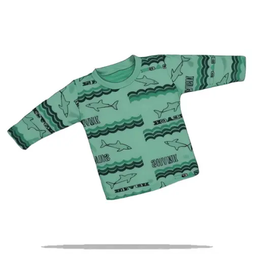 Molde Modelagem em pdf Camiseta Bebe Opções de Manga Rn - Gg