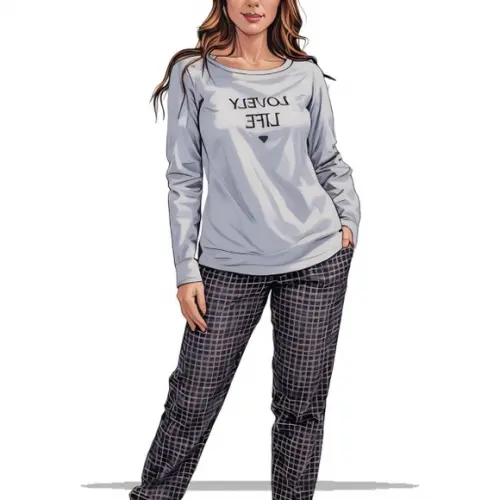 Molde Modelagem em pdf Conj Pijama Longo Fem do Pp ao Gg