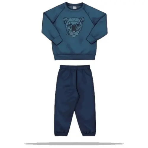 Molde Modelagem em pdf Conj Agasalho Moletom Inf Raglan 2-14