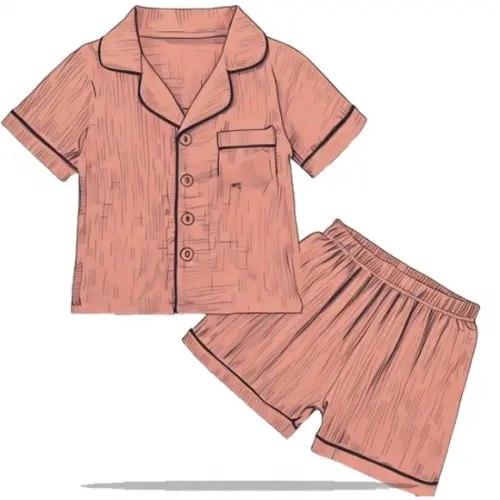 Molde Modelagem em pdf Pijama Americano Infantil 2 a 14
