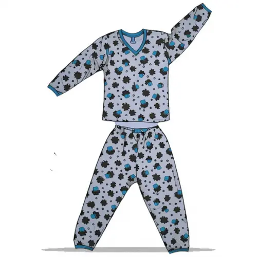 Molde Modelagem em pdf Pijama Infantil Inverno 2 a 14 Anos