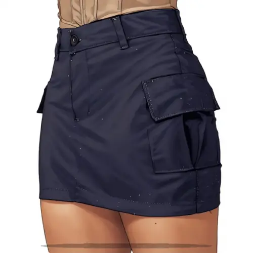 Molde Modelagem em pdf Saia Cargo Fem Cintura Alta 38 ao 46