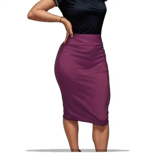 Molde Modelagem em pdf Saia Secretária Social do 36 ao 46