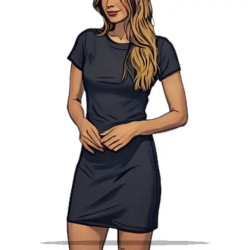 Molde Modelagem em pdf Vestido Baby Look Pp ao Gg