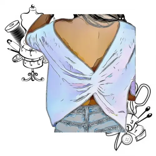 Molde Modelagem pdf de Cropped Torcido Costas P ao Gg #178