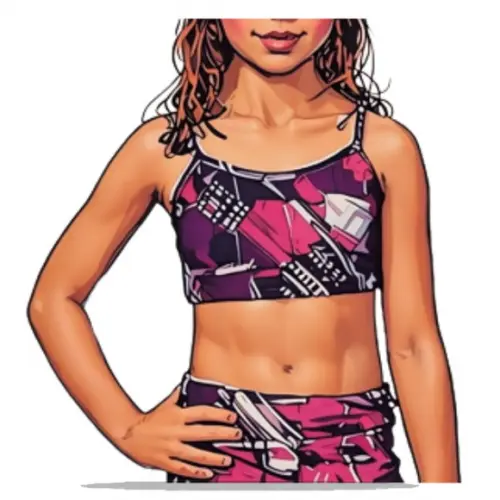 Molde Modelagem Top Cropped Alcinha Inf 2 ao 14 em pdf