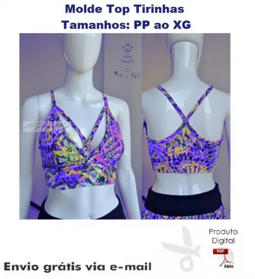 Molde Modelagem Top Tirinhas #138