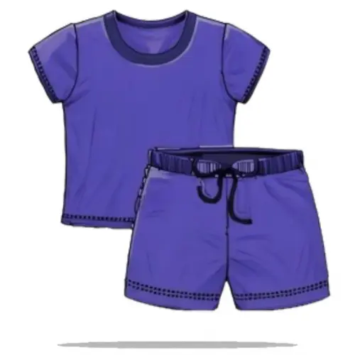 Molde para Costura em pdf Baby Look e Short Fem Adulto Pp-xg