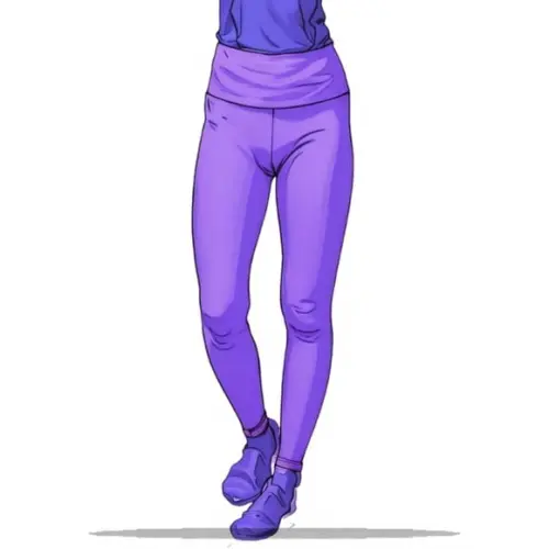 Molde para Costura em pdf Calça Legging Inf Cós Alto 2 ao 14