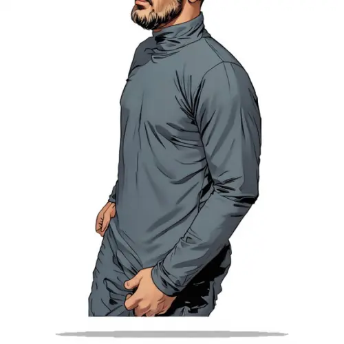 Molde para Costura em pdf Camisa Termica Uv Gola Alta P-xxg