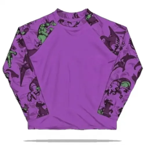 Molde para Costura em pdf Camiseta Inf Prot Uv Raglan 2 - 14