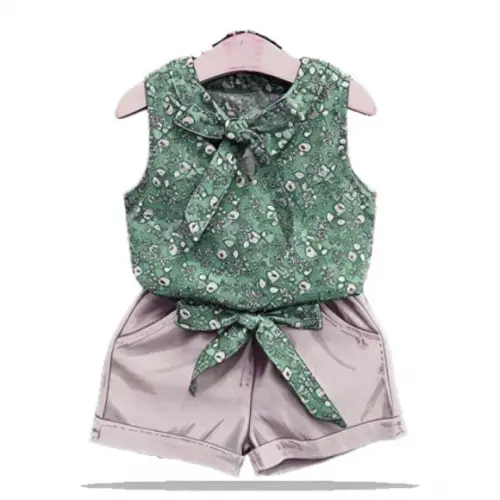 Molde para Costura em pdf de Bata e Short Infantil 2 ao 14