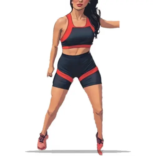 Molde para Costura em pdf de Bermuda + Top Fitness P ao Gg