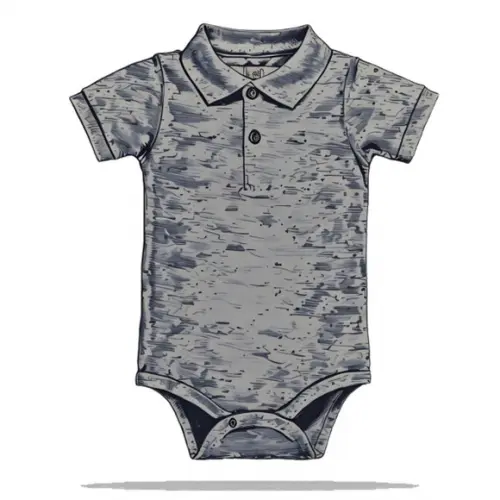Molde para Costura em pdf de Body Bebe Gola Polo do Rn ao Gg