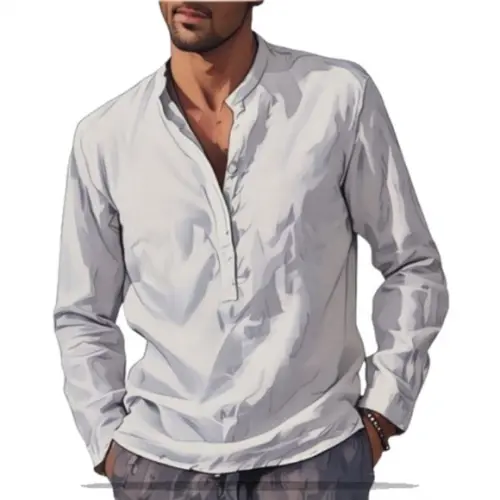 Molde para Costura em pdf de Camisa Gola Padre P ao Xxg