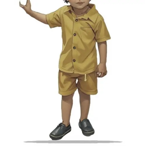 Molde para Costura em pdf de Camisa Social + Short 2 ao 14