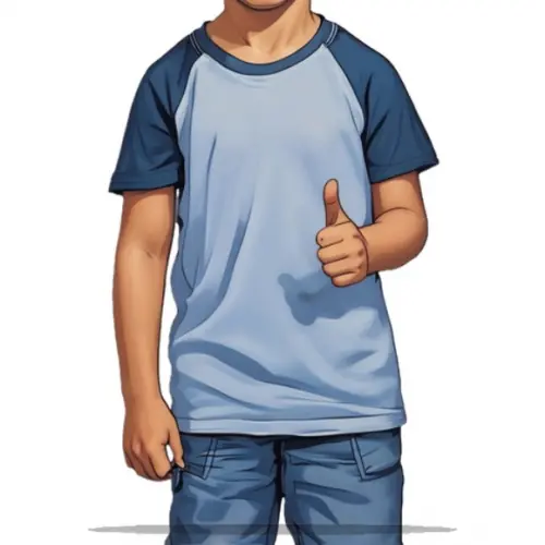 Molde para Costura em pdf de Camiseta Inf Raglan 2 a 16 Anos