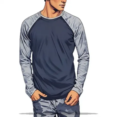 Molde para Costura em pdf de Camiseta m Longa Masc Pp ao Xxg