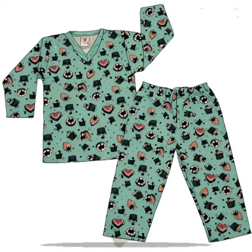 Molde para Costura em pdf de Pijama Infantil Inverno 2 ao 14