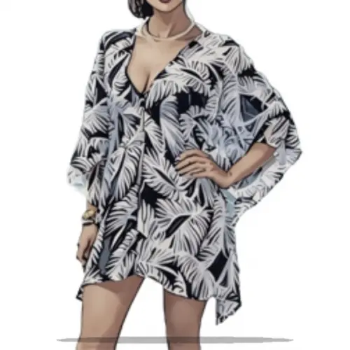 Molde para Costura em pdf de Saida Praia Kaftan P ao Gg