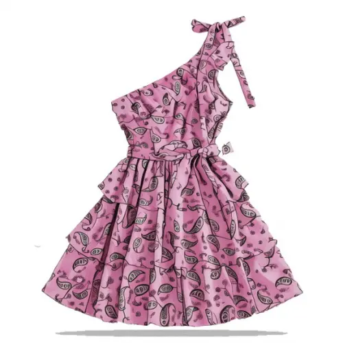 Molde para Costura em pdf de Vestido Adulto Alça Nula P - Gg