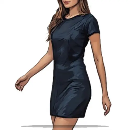 Molde para Costura em pdf de Vestido Baby Look Pp ao Gg