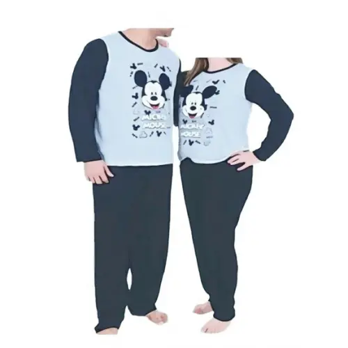 Molde Pijama Adulto Inverno Longo Masculin Femini