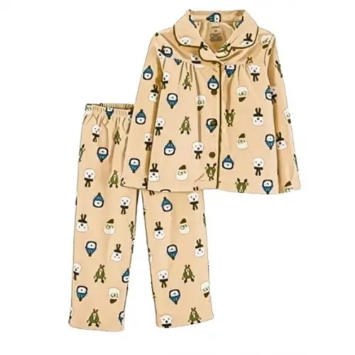 Molde Pijama Americano Infantil Aberto Inverno 2 ao 14