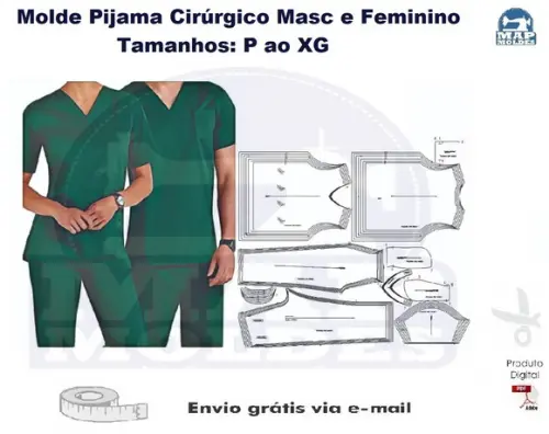 Molde Pijama Cirúrgico - Masculino e Feminino (p ao Xg) pdf