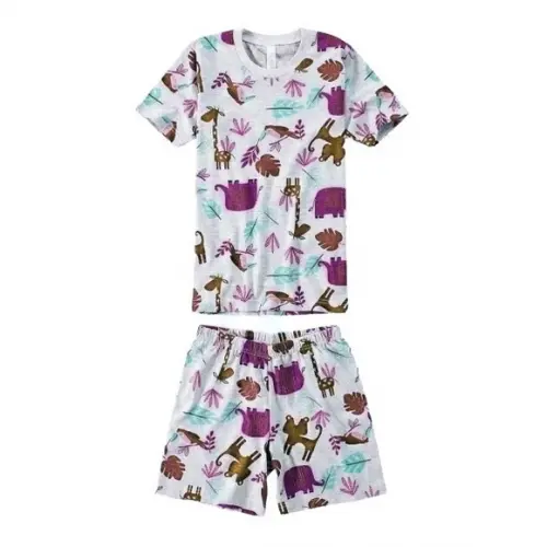 Molde Pijama Infantil Curto Verão Masculino 2 a 14 Anos