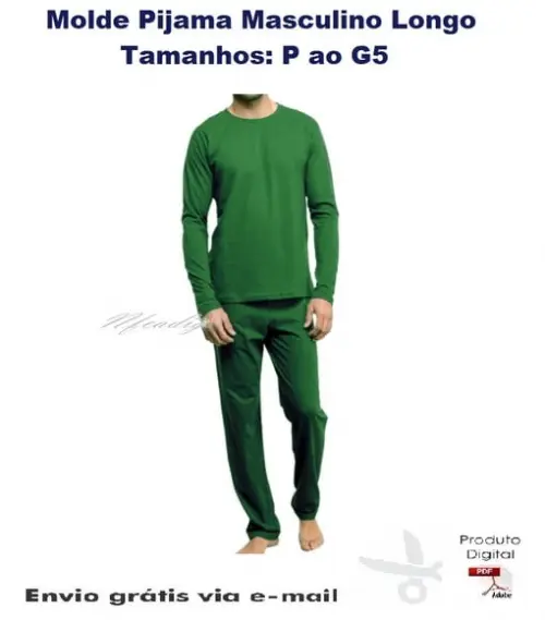 Molde Pijama Masculino Longo #265