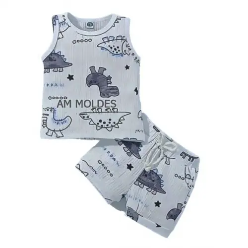 Molde Pijama Regata Infantil Menino 1 a 12 Anos