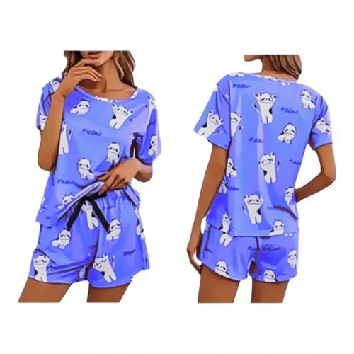 Molde Pijama Short Dool Manga Curta Feminino P ao Xxg