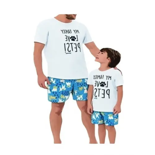Molde Pijama Verão Pai e Filho em pdf
